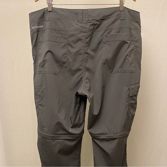Columbia 42x34 Convertible Active Pants Omni-Shade Mens Lightweight Zip Gray - Picture 7 of 12